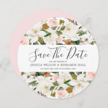 Mooie Roze & Witte Waterverf Bloemen Bruiloft