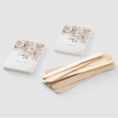 Mooie roze witte Waterverf Flowers Handwaaier (Niet-gemonteerd)