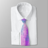 Mooie Roze Wolken Monogram Stropdas (Gebonden)