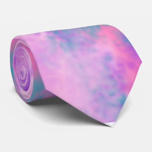 Mooie Roze Wolken Monogram Stropdas