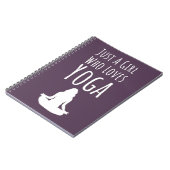 Mooie Roze Yoga Cadeaus Voor Meisjes Voor Kinderen Notitieboek (Linkerzijde)