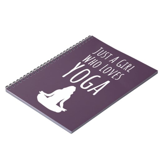 Mooie Roze Yoga Cadeaus Voor Meisjes Voor Kinderen Notitieboek (Linkerzijde)