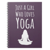 Mooie Roze Yoga Cadeaus Voor Meisjes Voor Kinderen Notitieboek (Voorkant)