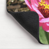 Mooie Roze Zinnia Muismat (Hoek)