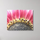 Mooie roze zonnebloem canvas print (Voorkant)