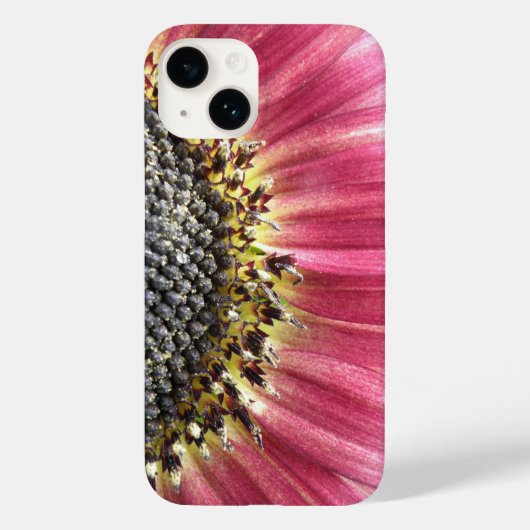 Mooie roze zonnebloem Case-Mate iPhone case (Achterkant)