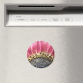 Mooie roze zonnebloem Magnet (Insitu (Vaatwasser))