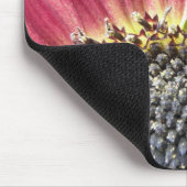 Mooie roze zonnebloem Mousepad Muismat (Hoek)