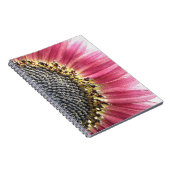 Mooie Roze Zonnebloem Notitieboek (Rechterzijde)