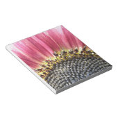 Mooie roze zonnebloempjes notitieblok (Schuin)