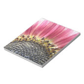 Mooie roze zonnebloempjes notitieblok (Linkerzijde)