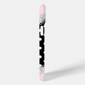 Mooie Roze Zwarte Stippen Hoge Hak Case-Mate iPhone Case (Achterkant / Rechts)