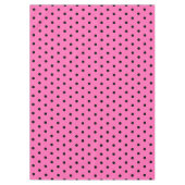 Mooie Roze Zwarte Stippen Tafelkleed (Voorkant)