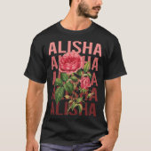 Mooie Rozen - Alisha Naam T-shirt (Voorkant)