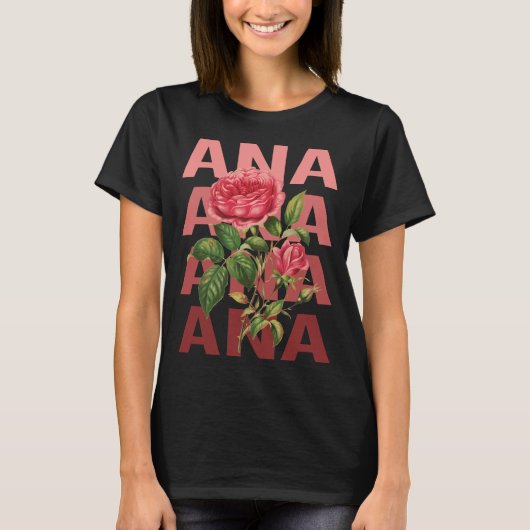Mooie Rozen - Ana Name T-shirt (Voorkant)