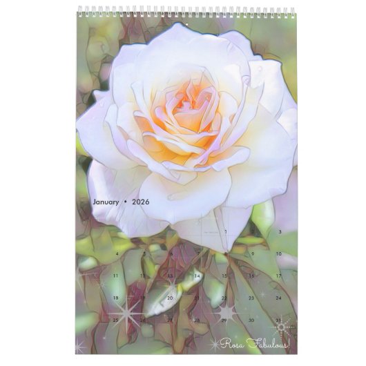 Mooie Rozen Art Calendar カ ン ダ ー Kalender (Jan 2026)