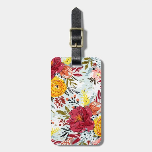 Mooie Rozen Bagagelabel (Voorkant verticaal)