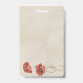 Mooie rozen bloem badge (Front)