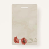 Mooie rozen bloem badge (Voorkant)