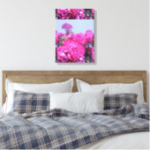 Mooie Rozen bloem met uitgerekte canvas print (Insitu (Slaapkamer))