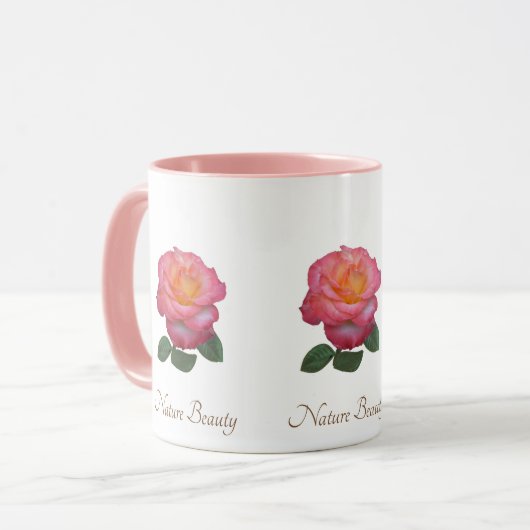 Mooie Rozen bloem Mok (Voorkant links)