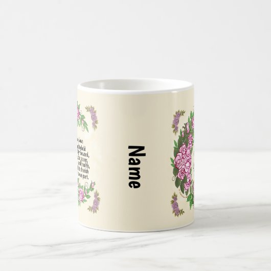 Mooie Rozen bruiloft geloften mokken (Center)