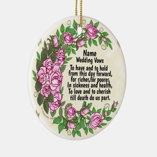 Mooie Rozen bruiloft geloften ornamenten (Rechts)
