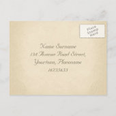 Mooie  rozen bruiloft RSVP briefkaarten (Achterkant)