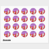 Mooie Rozen bruiloft sticker-3 Ronde Sticker (Vel)
