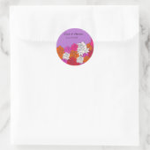 Mooie Rozen bruiloft sticker-3 Ronde Sticker (Tas)