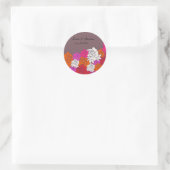Mooie Rozen bruiloft sticker-5 Ronde Sticker (Tas)
