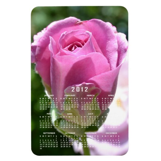 Mooie Rozen Bud Kalender Magneet (Verticaal)