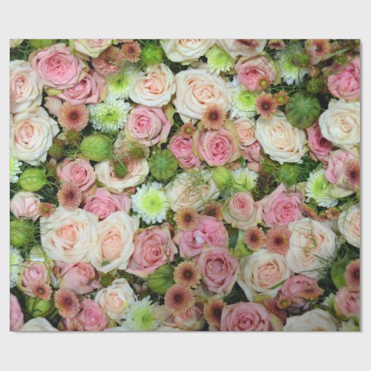 Mooie Rozen Cadeaupapier (Vlak)