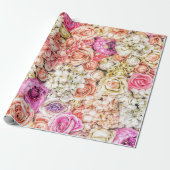 Mooie Rozen Cadeaupapier (Uitgerold)