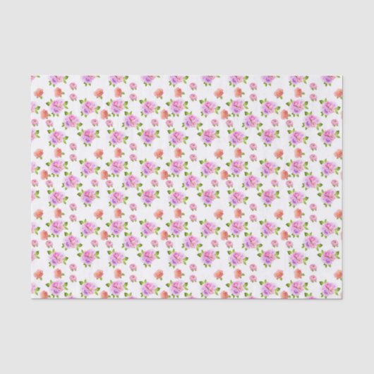 Mooie rozen decoratief tissuepapier (Voorkant)