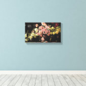 Mooie Rozen (door Joseph DeCamp) Canvas Afdruk (Insitu (Houten vloer))
