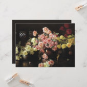 Mooie Rozen (door Joseph DeCamp) Kaart (Voorkant / Achterkant in situ)