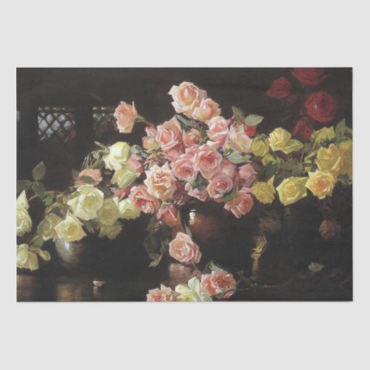 Mooie Rozen (door Joseph DeCamp) Tissuepapier (Voorkant)