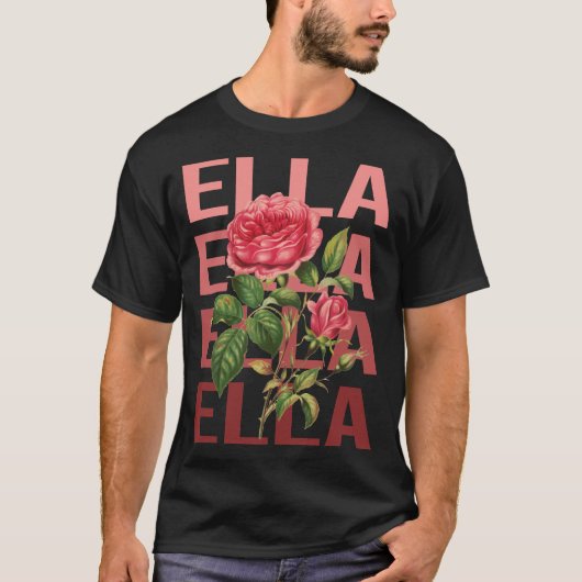 Mooie Rozen - Ella Name T-shirt (Voorkant)