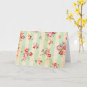 Mooie  rozen en andere bloemen kaart (Gele Bloem)