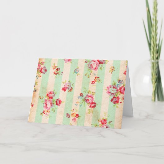 Mooie  rozen en andere bloemen kaart (Voorkant)