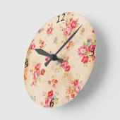 Mooie  rozen en andere bloemen ronde klok (Hoek)