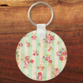 Mooie rozen en andere bloemen sleutelhanger (Voorkant)