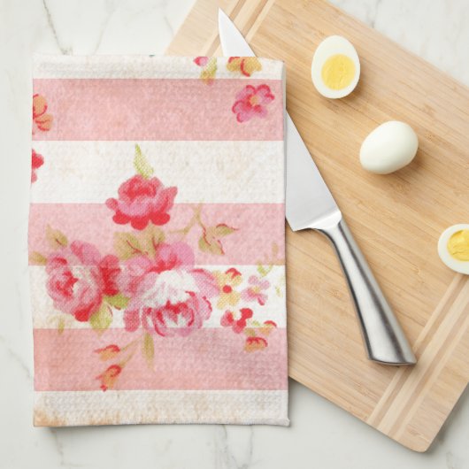 Mooie  rozen en andere bloemen theedoek (Quarter Fold)