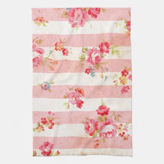 Mooie  rozen en andere bloemen theedoek (Verticaal)