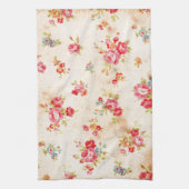 Mooie  rozen en andere bloemen theedoek (Verticaal)