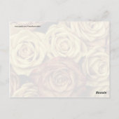 Mooie Rozen  Floral Bouquet Briefkaart (Achterkant)