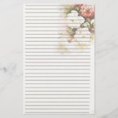 Mooie Rozen gevoerd briefpapier papier (Voorkant)