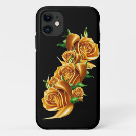 Mooie rozen goudbloemen Case-Mate iPhone case
