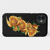 Mooie rozen goudbloemen Case-Mate iPhone case (Achterkant (horizontaal))